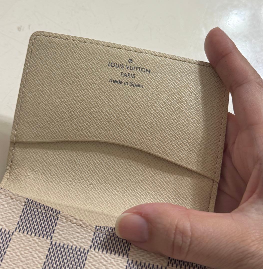 LOUIS VUITTON ダミエ・アズール 名刺入れ　カードケース二つ折り美品