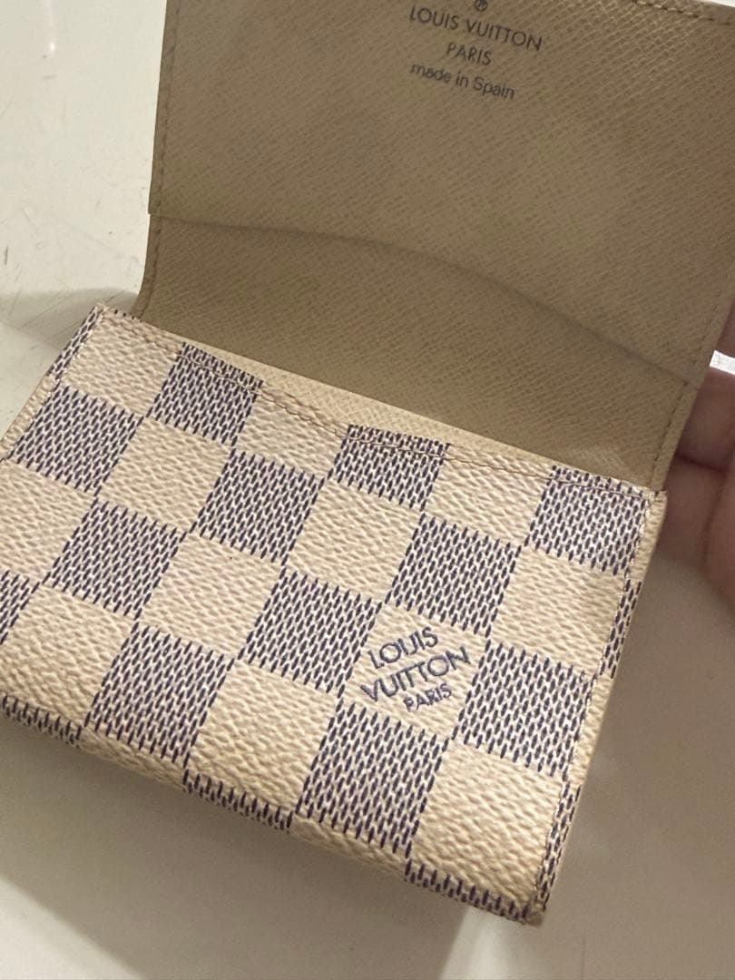LOUIS VUITTON ダミエ・アズール 名刺入れ　カードケース二つ折り美品