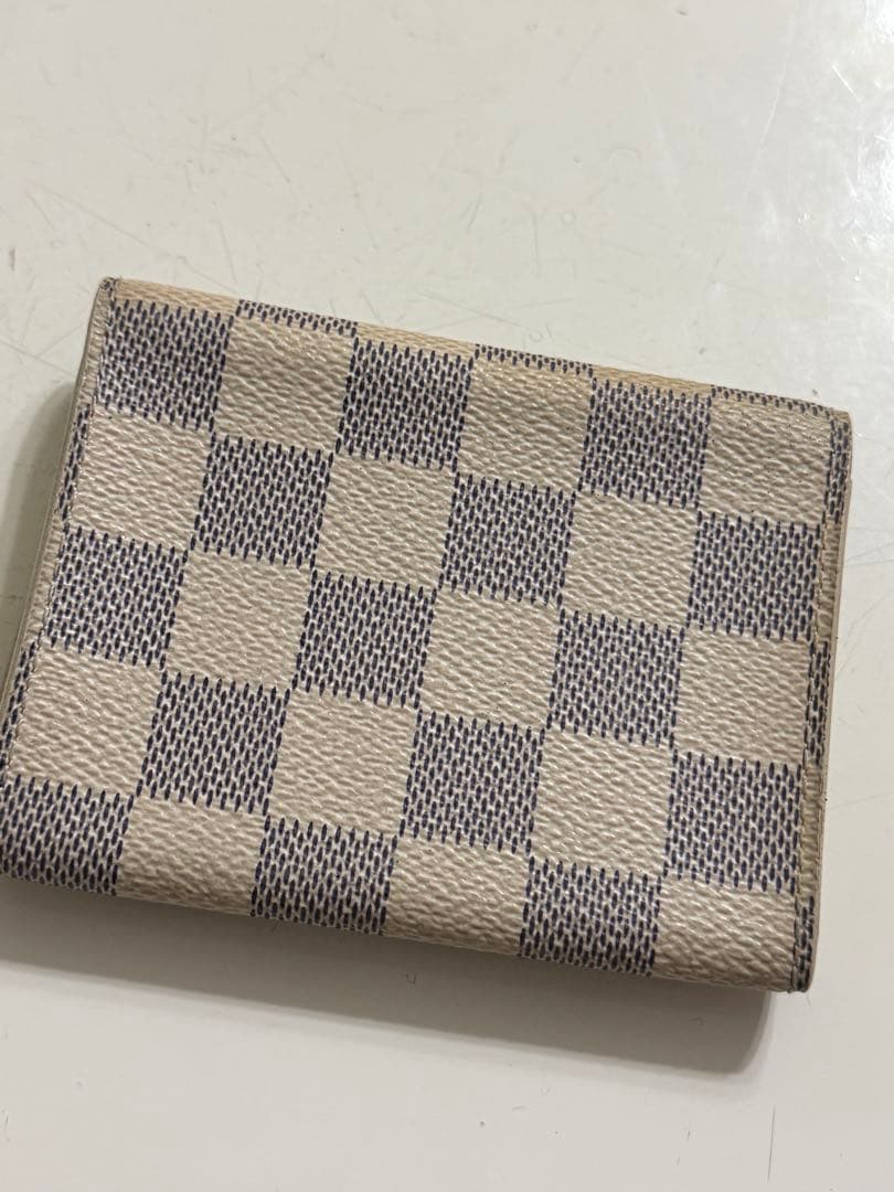 LOUIS VUITTON ダミエ・アズール 名刺入れ　カードケース二つ折り美品