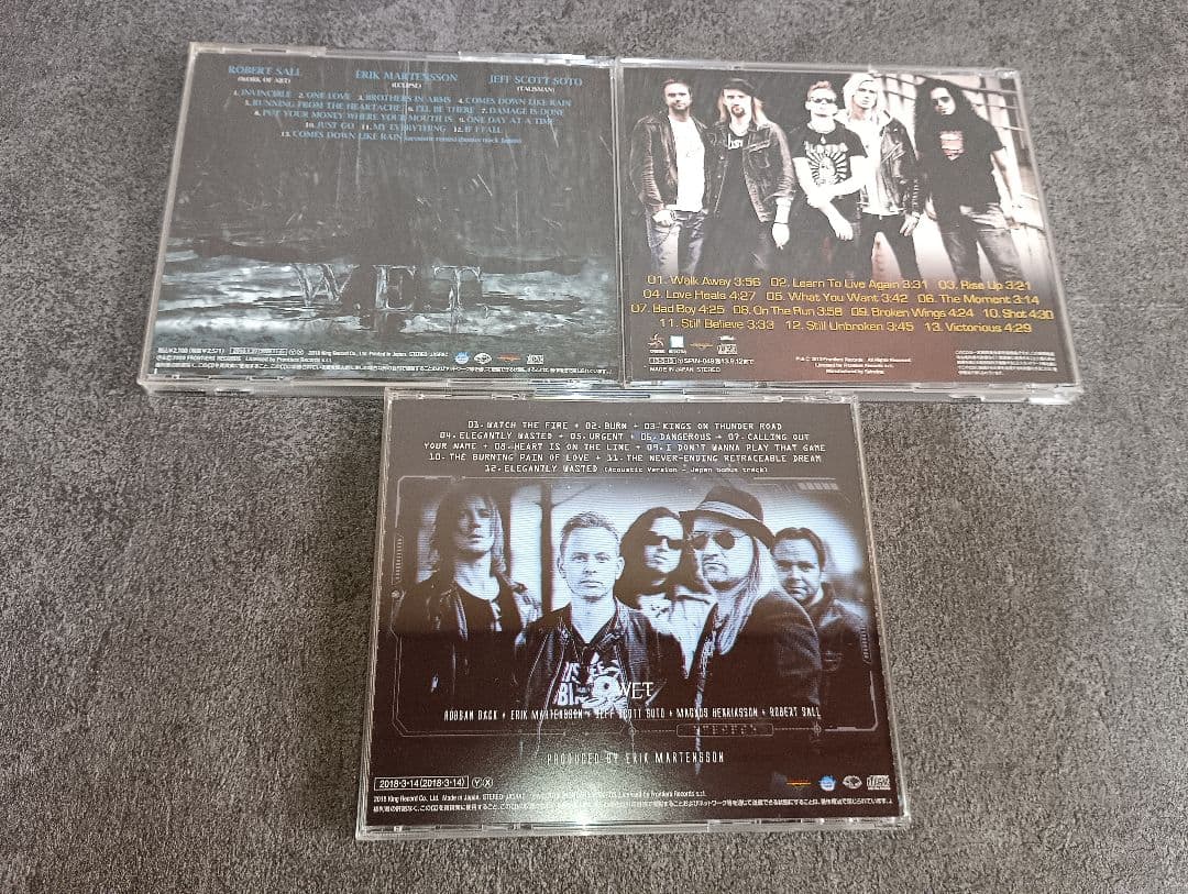 WET ウェット CD 3枚セット ロック Eclipse　Erik