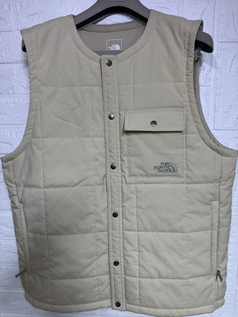 THE NORTH FACE 中綿ベスト ベージュ M ノースフェイス