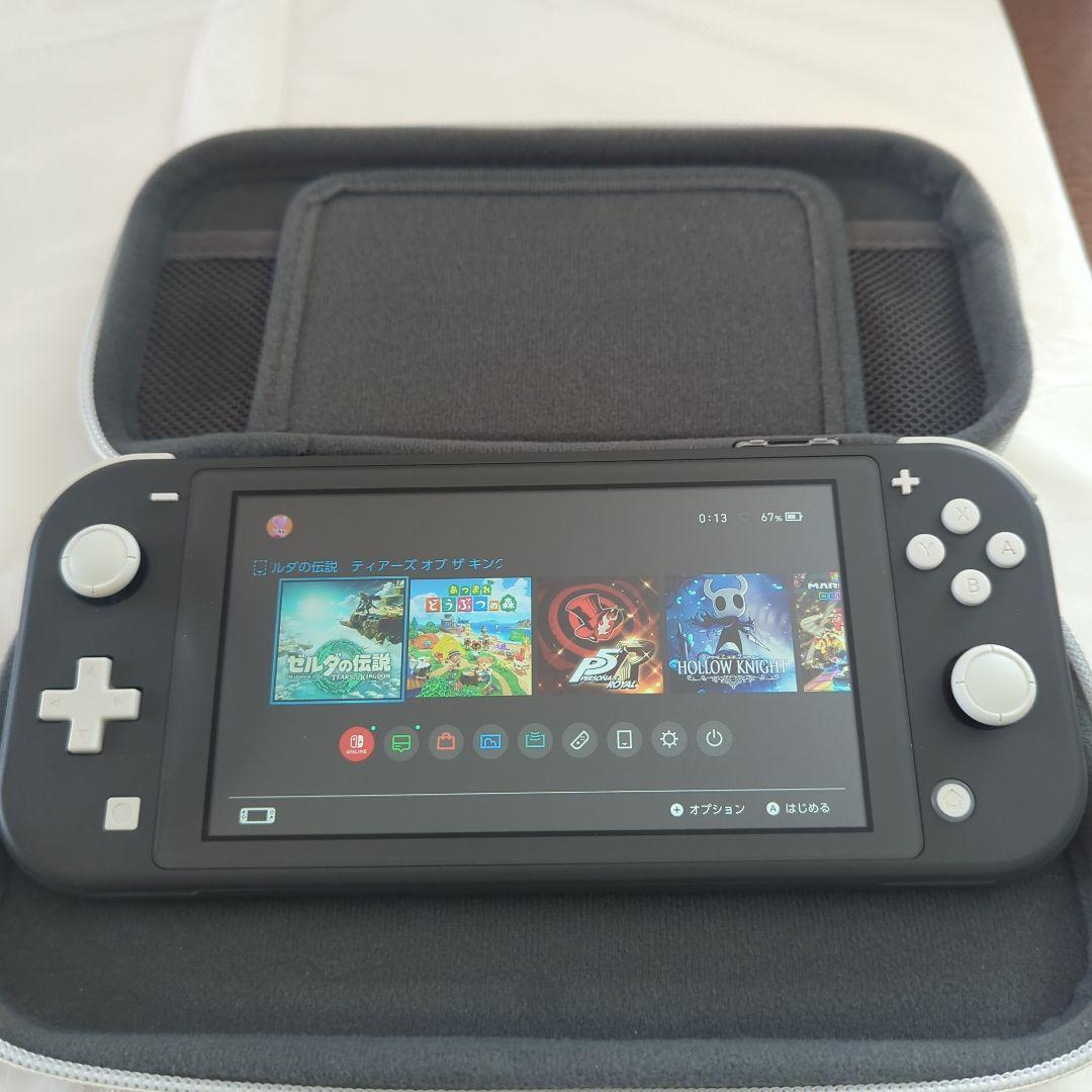 Nintendo Switch Lite グレー 本体 キャリングケース付き