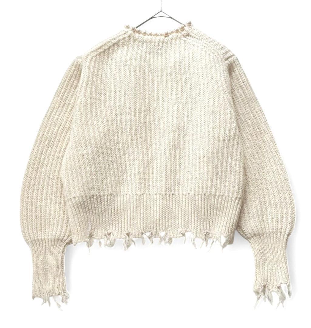 新品同様　93,500円　MADISONBLUE　パールカーディガン アイボリー