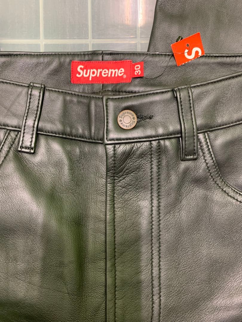 Saru様　22fw Supreme Leather 5-Pocket Jean