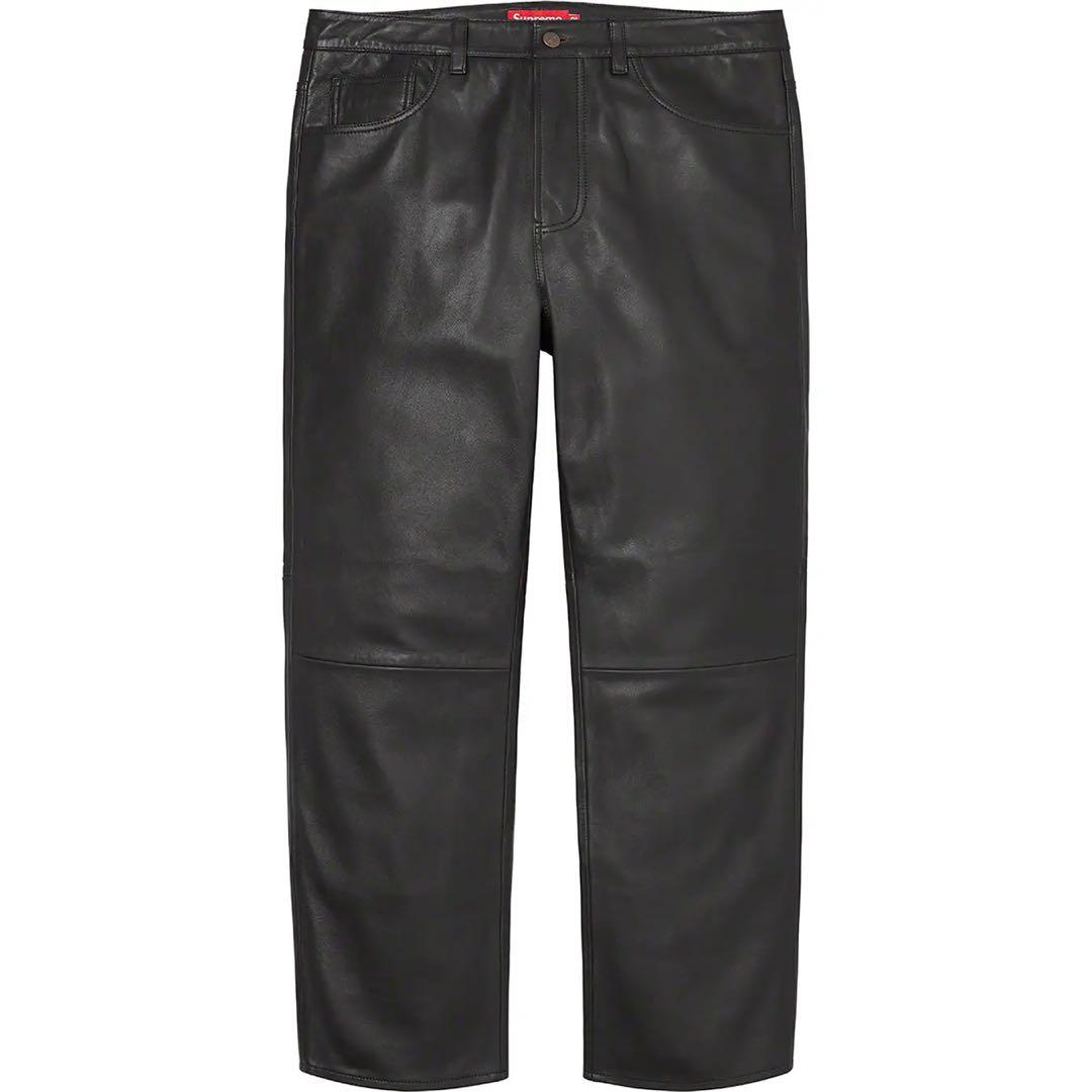 Saru様　22fw Supreme Leather 5-Pocket Jean