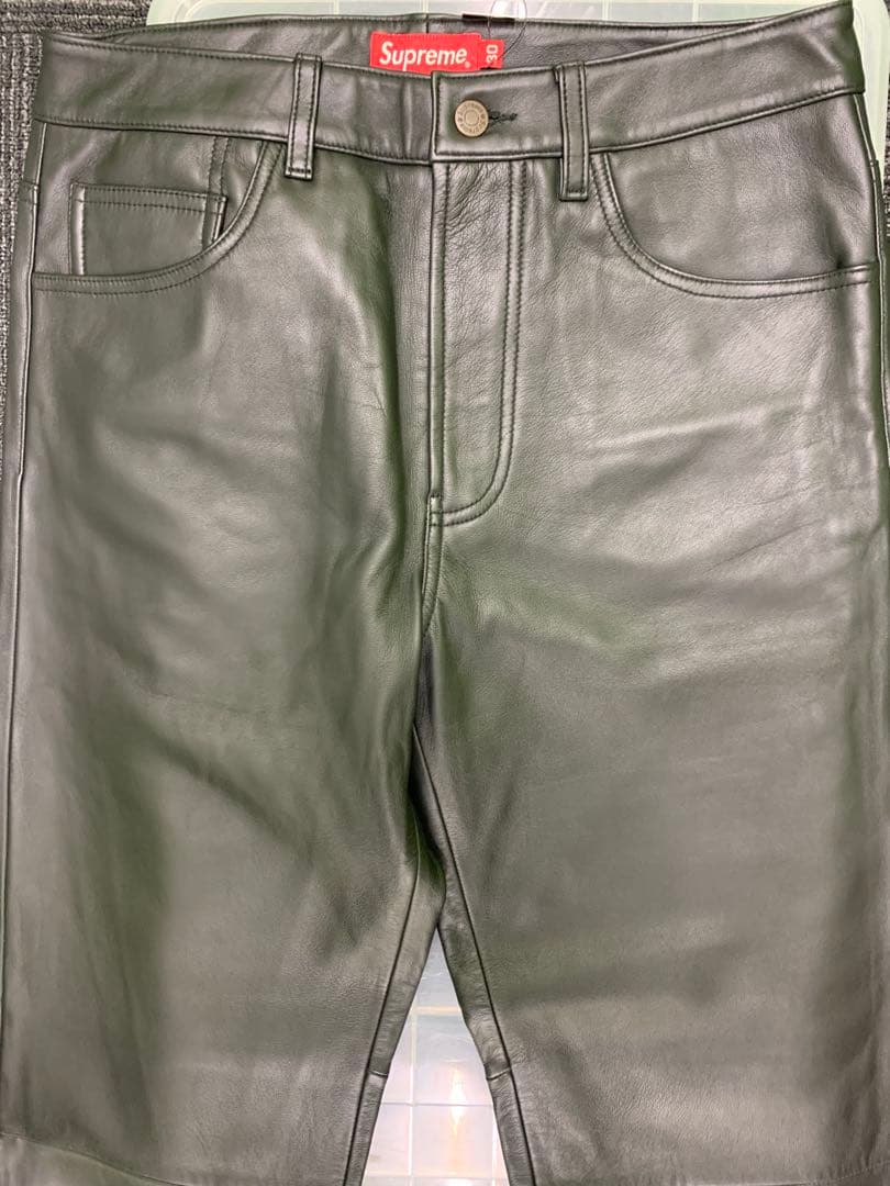 Saru様　22fw Supreme Leather 5-Pocket Jean