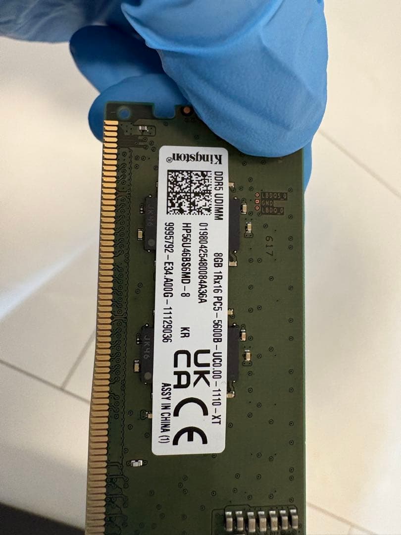 【Kingston】DDR5-5600/16GB（8gb×2）デスクトップ用