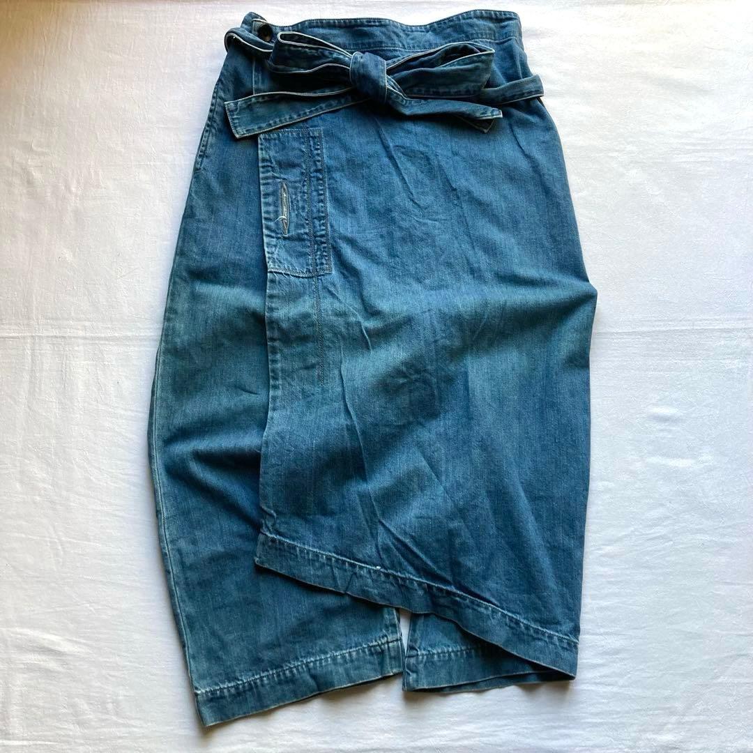 KAPITAL キャピタル デニムパンツ 変形 個性的 S リボン ワイド