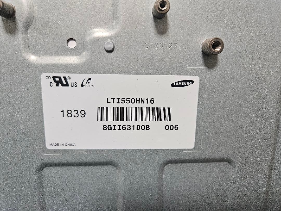 55インチ　Samsung LTI550HN16 液晶パネル