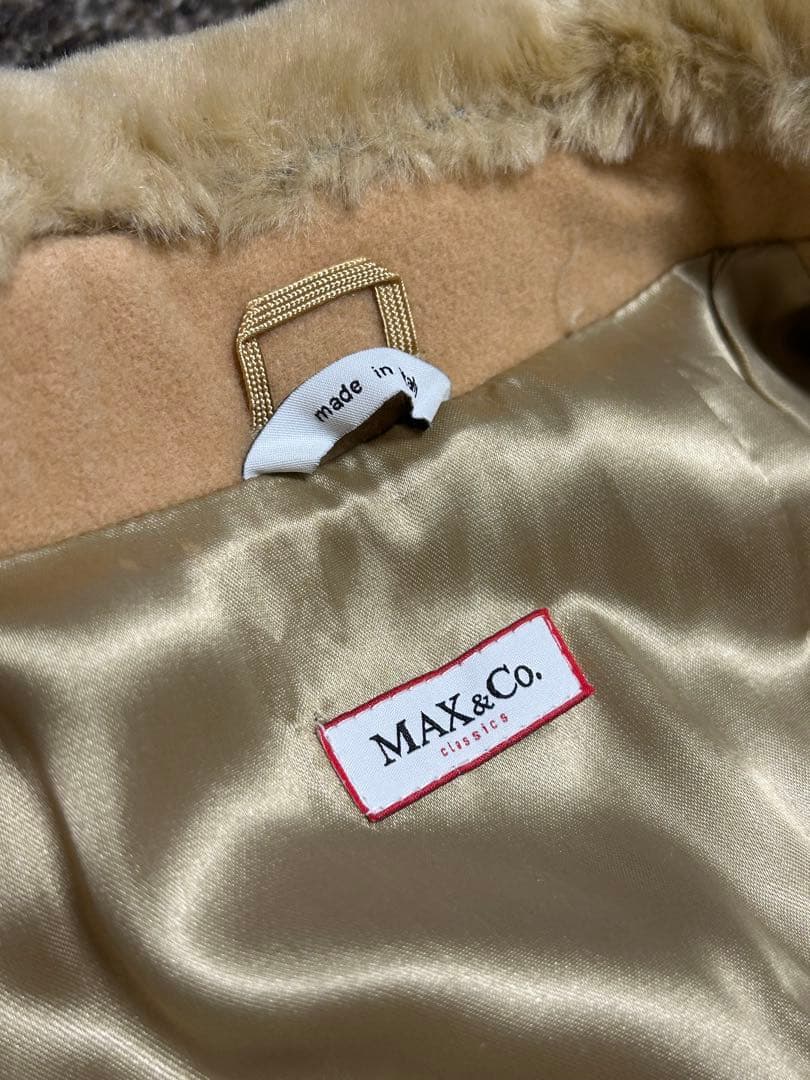 美品L／MAX&CO マックスアンドコー マキシ丈 マキシコート ロングコート