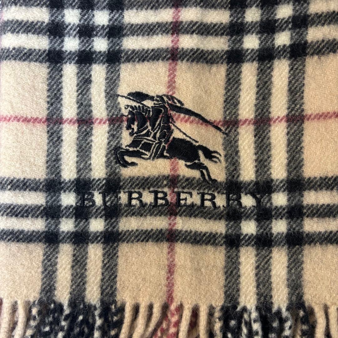バーバリーロンドンBurberry⭐︎ストールノバチェック　シャドーホース　ウール