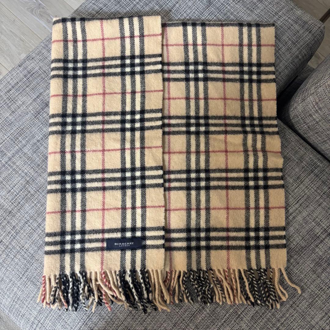 バーバリーロンドンBurberry⭐︎ストールノバチェック　シャドーホース　ウール