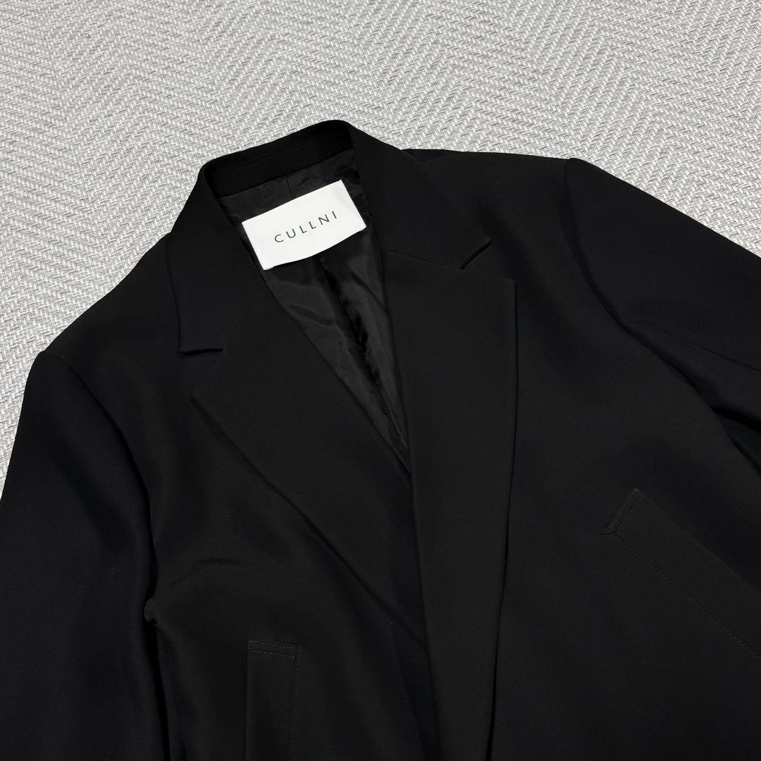 美品 クルニ Welt Pocket テーラードジャケット ブラック 1