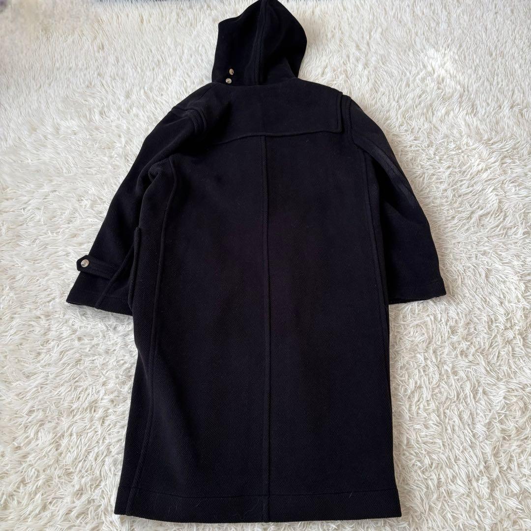 美品✨ ジェイプレス ヘリンボーン ダッフルコート カシミヤ ウール混 黒 9