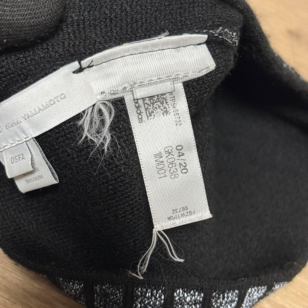 adidas Y-3 ニットキャップ ビーニー 帽子 ロゴ フリーサイズ