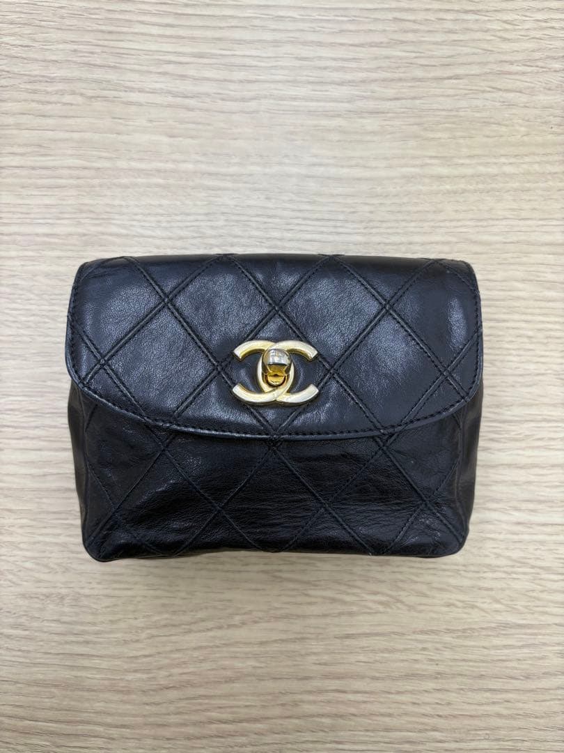 CHANEL　シャネル　マトラッセ　ウエストポーチ　ビコローレ　80/32