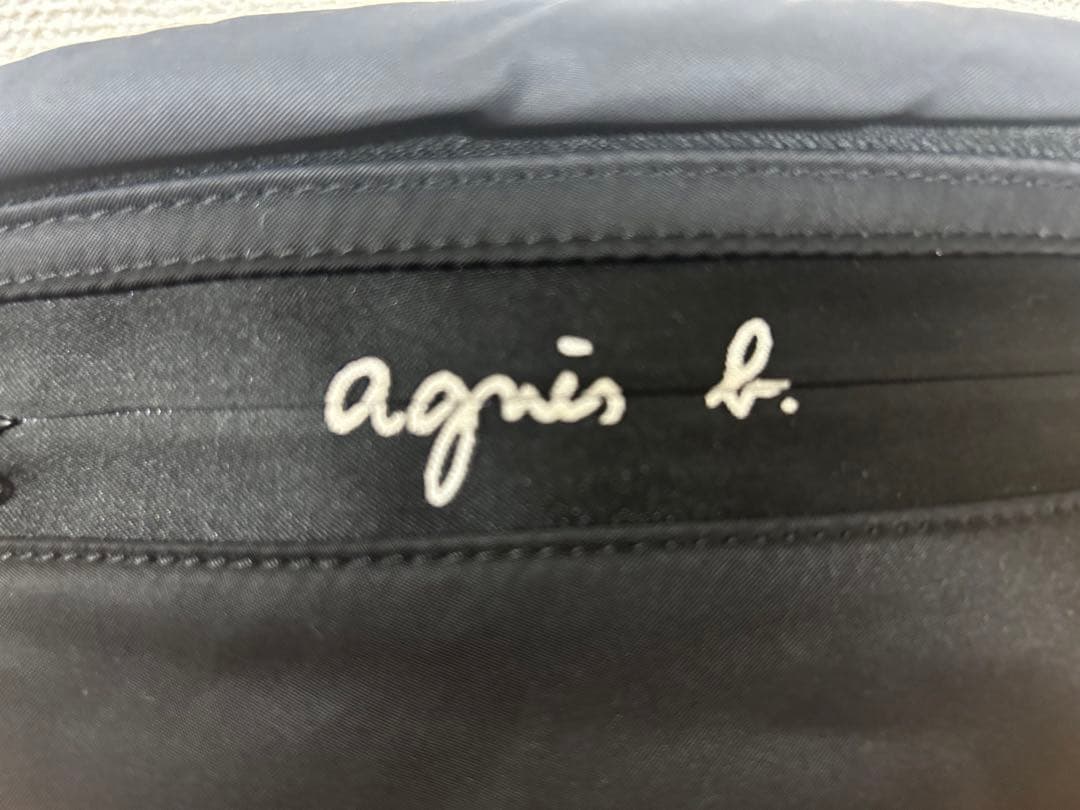 agnès b. ブラック ボディバッグ　ユニセックス