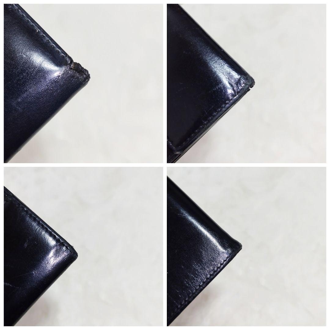 プラダ PRADA 二つ折り財布 パテントレザー エナメル がま口