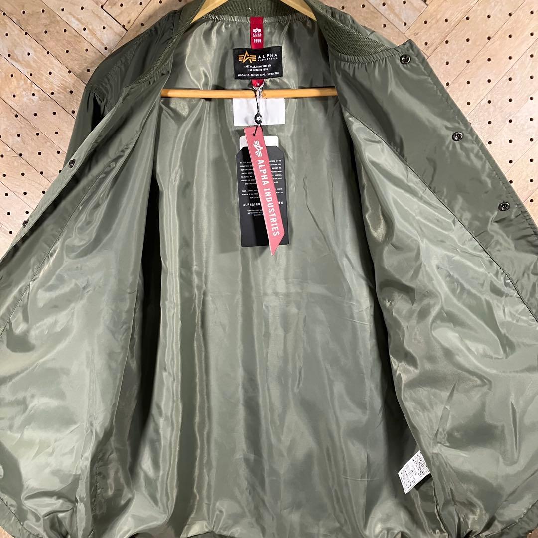 新品 ALPHA INDUSTRIES MA-1 コーチジャケット オリーブ