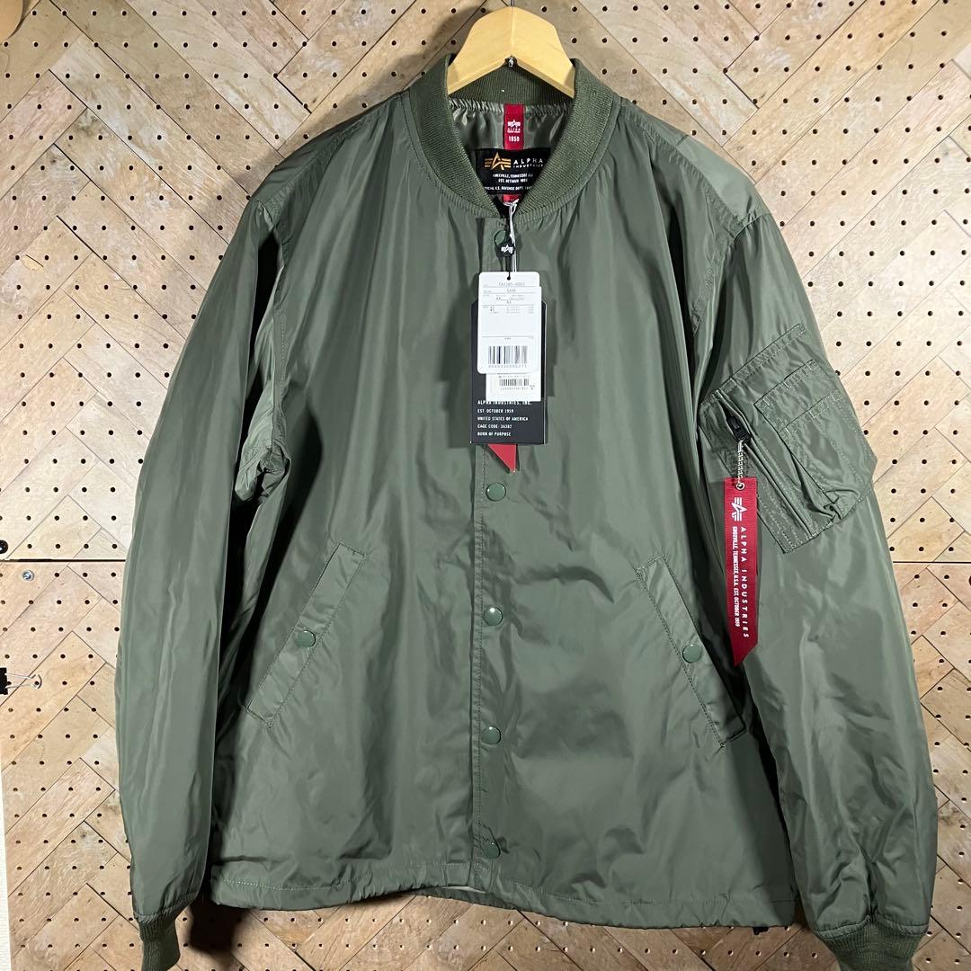 新品 ALPHA INDUSTRIES MA-1 コーチジャケット オリーブ