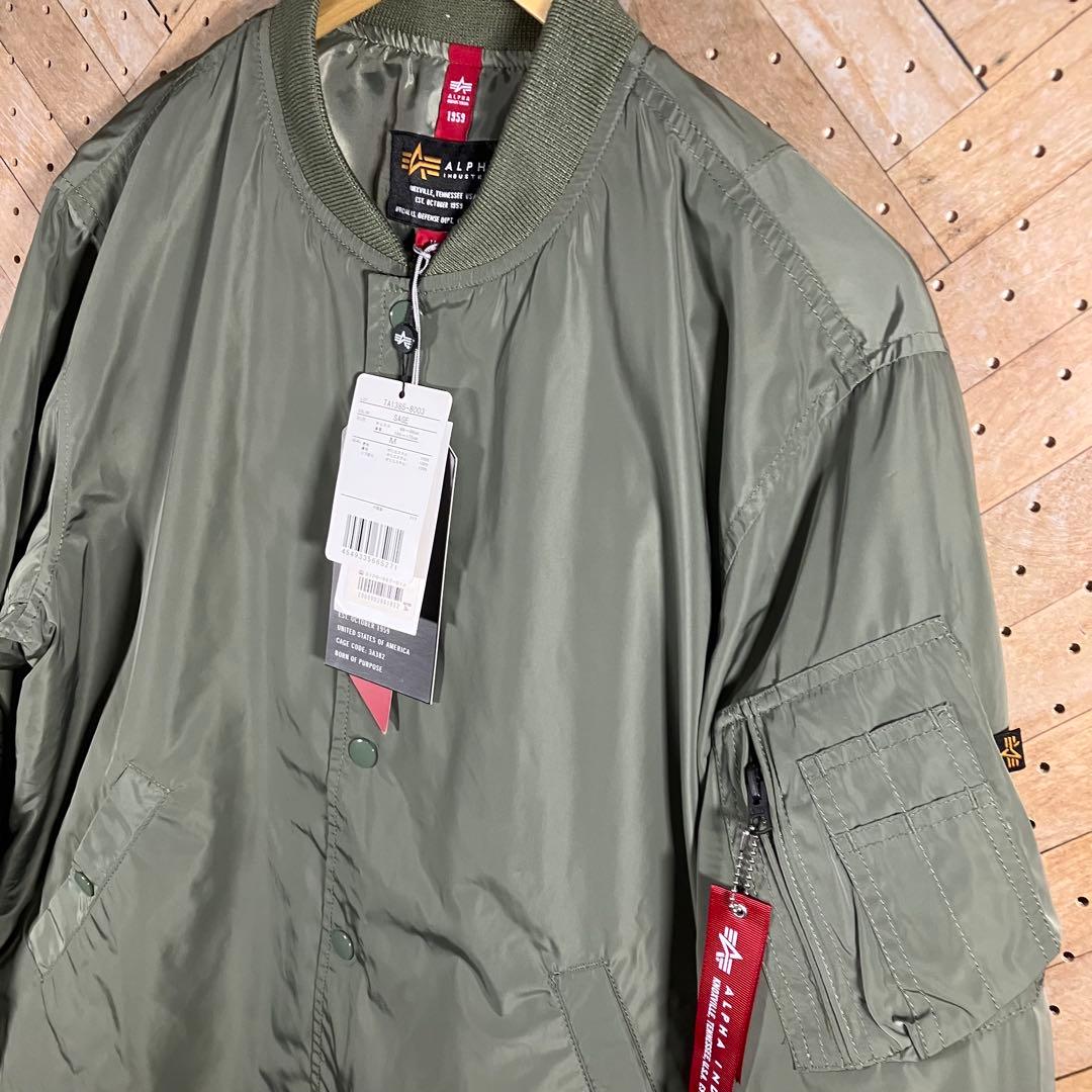 新品 ALPHA INDUSTRIES MA-1 コーチジャケット オリーブ
