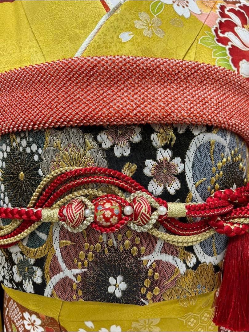 振り袖　フルセット　別誂長襦袢　成人式　金彩加工　刺繍入り　結婚式　790
