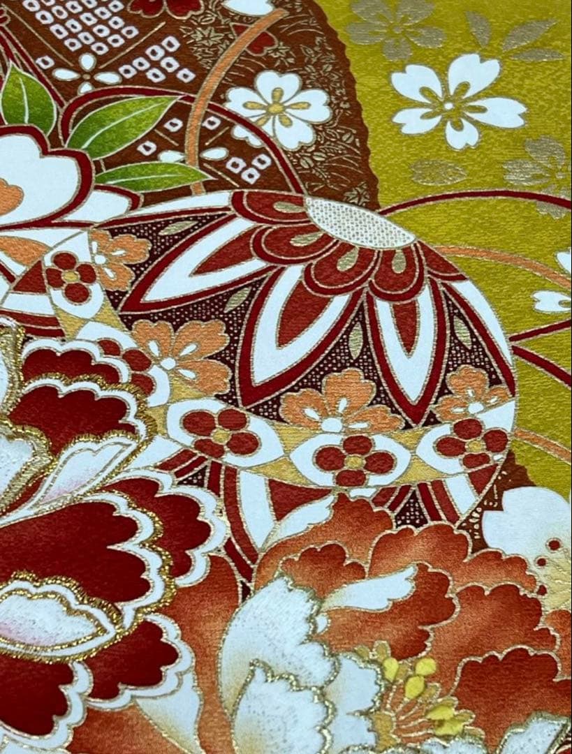 振り袖　フルセット　別誂長襦袢　成人式　金彩加工　刺繍入り　結婚式　790