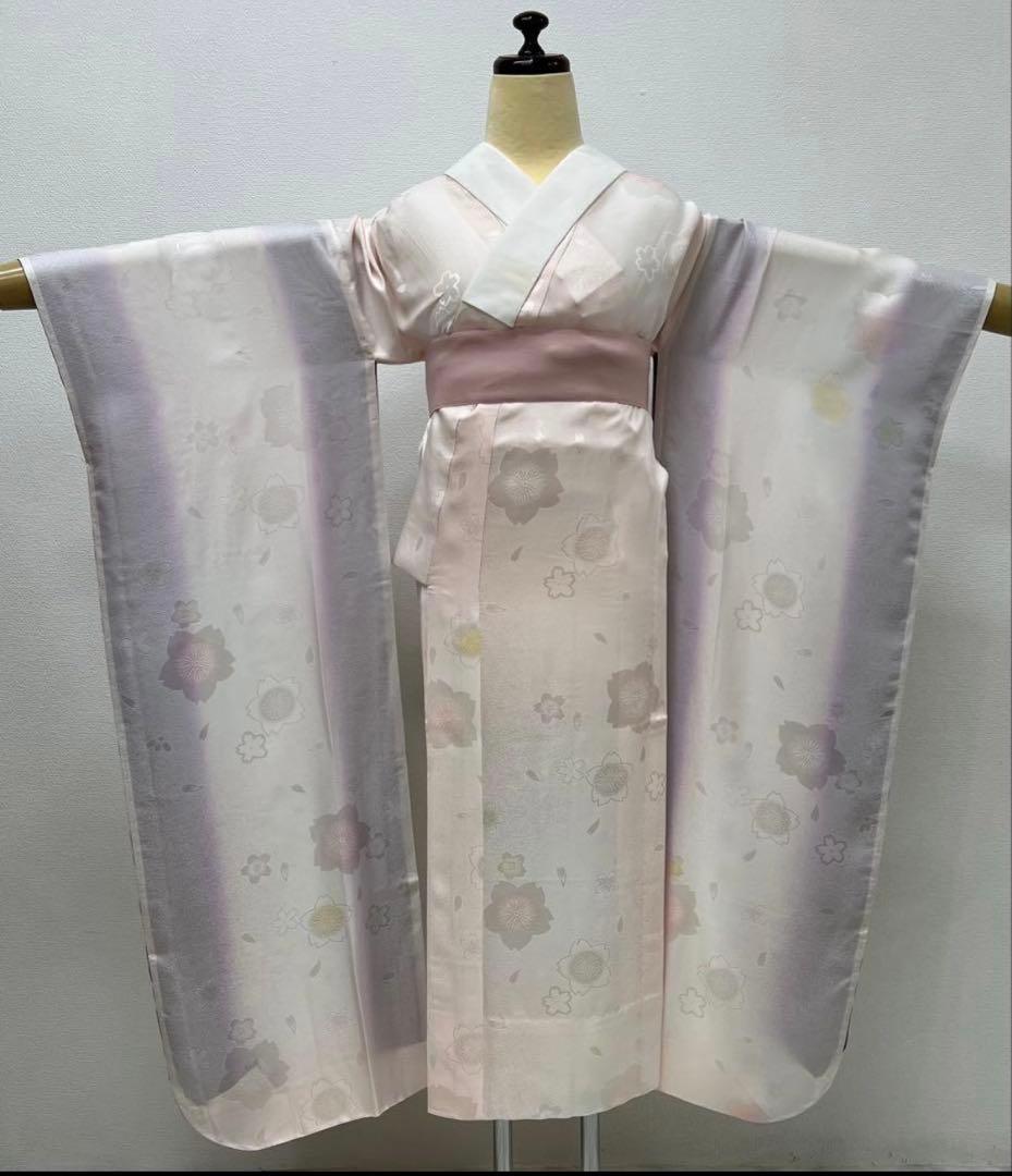 振り袖　フルセット　別誂長襦袢　成人式　金彩加工　刺繍入り　結婚式　790