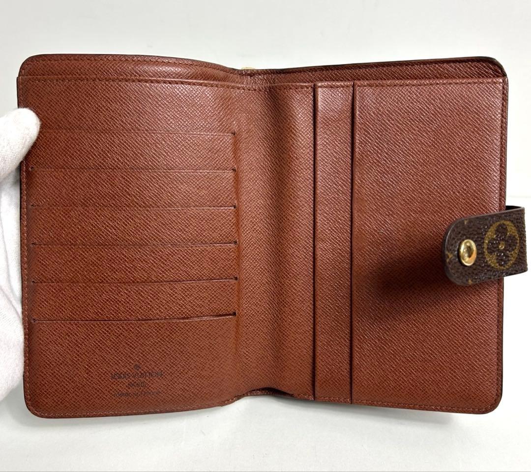 ✅【美品】メンテ済み　ルイヴィトン　モノグラム　ポルトパピエ　二つ折り財布
