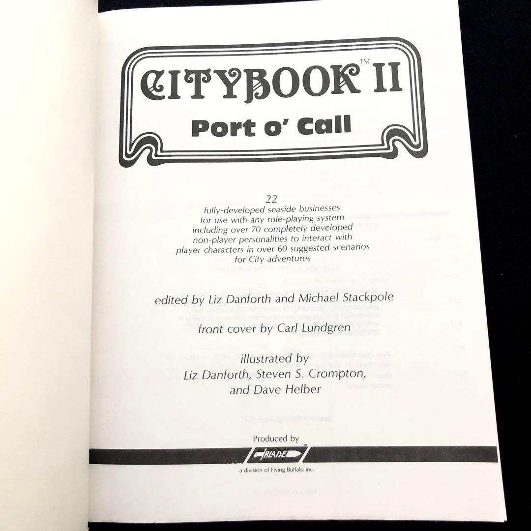 「Citybook（RPGシティブック）」【5冊】Flying Buffalo