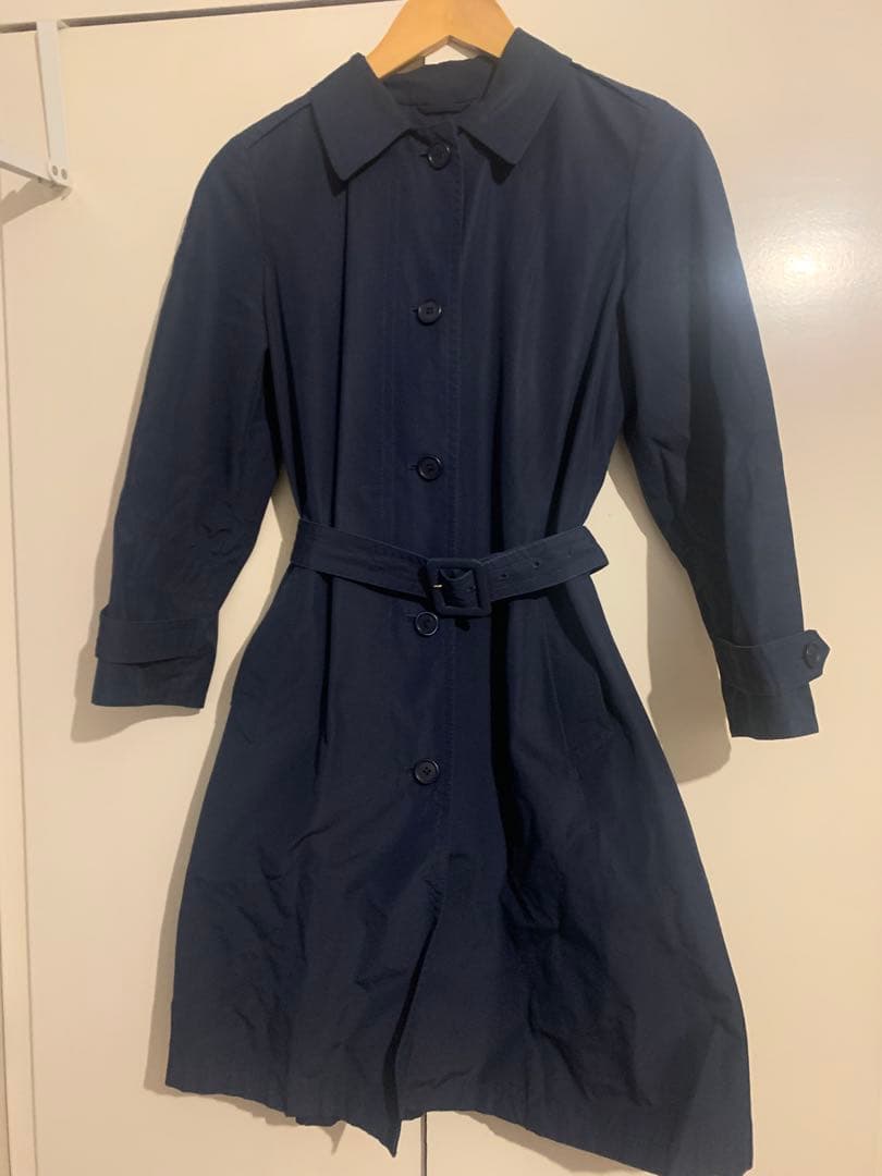 PRADA プラダ　ネイビー スプリングコート ベルト付き