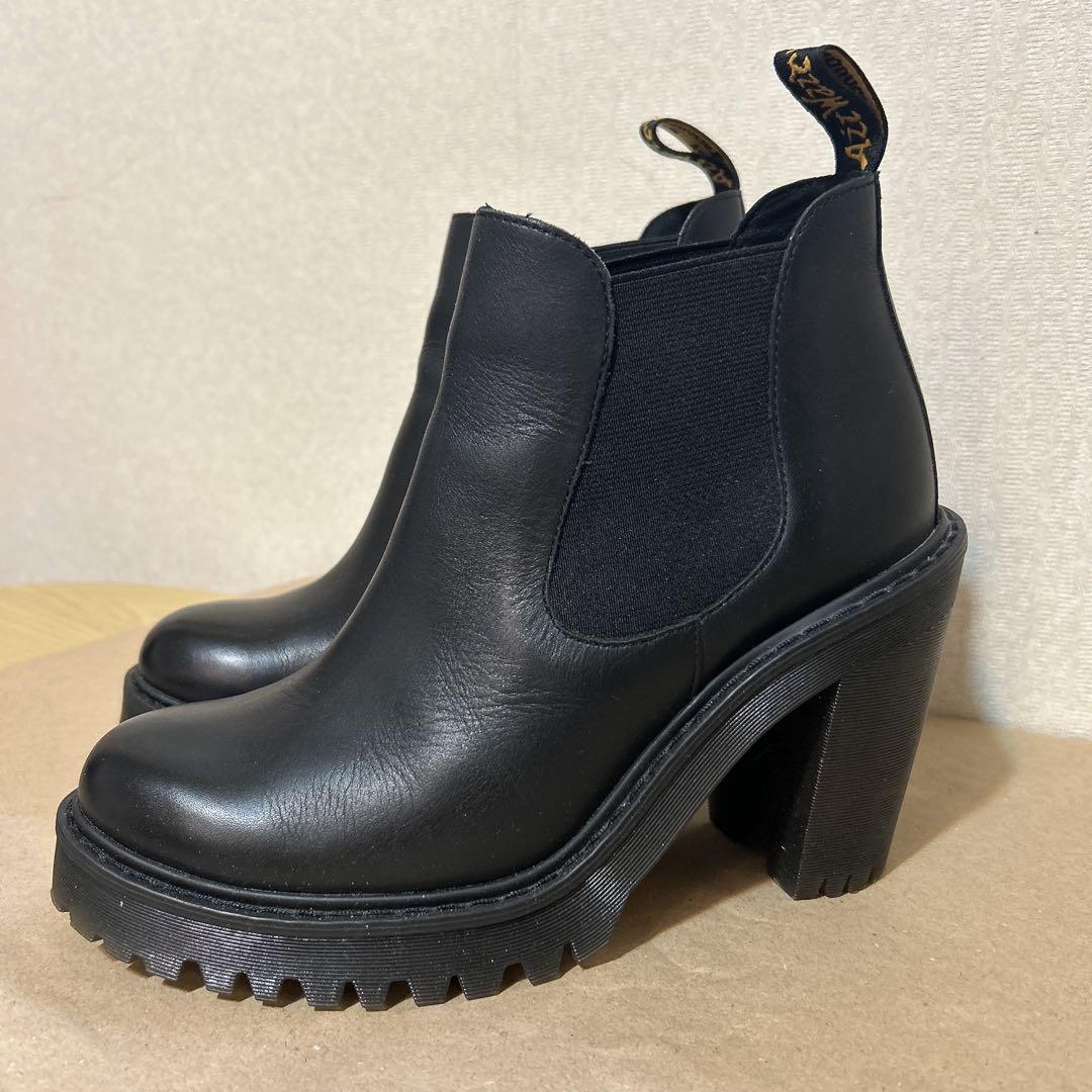 専用Dr.Martens　HURSTON　サイドゴアブーツ　ブラック　UK5