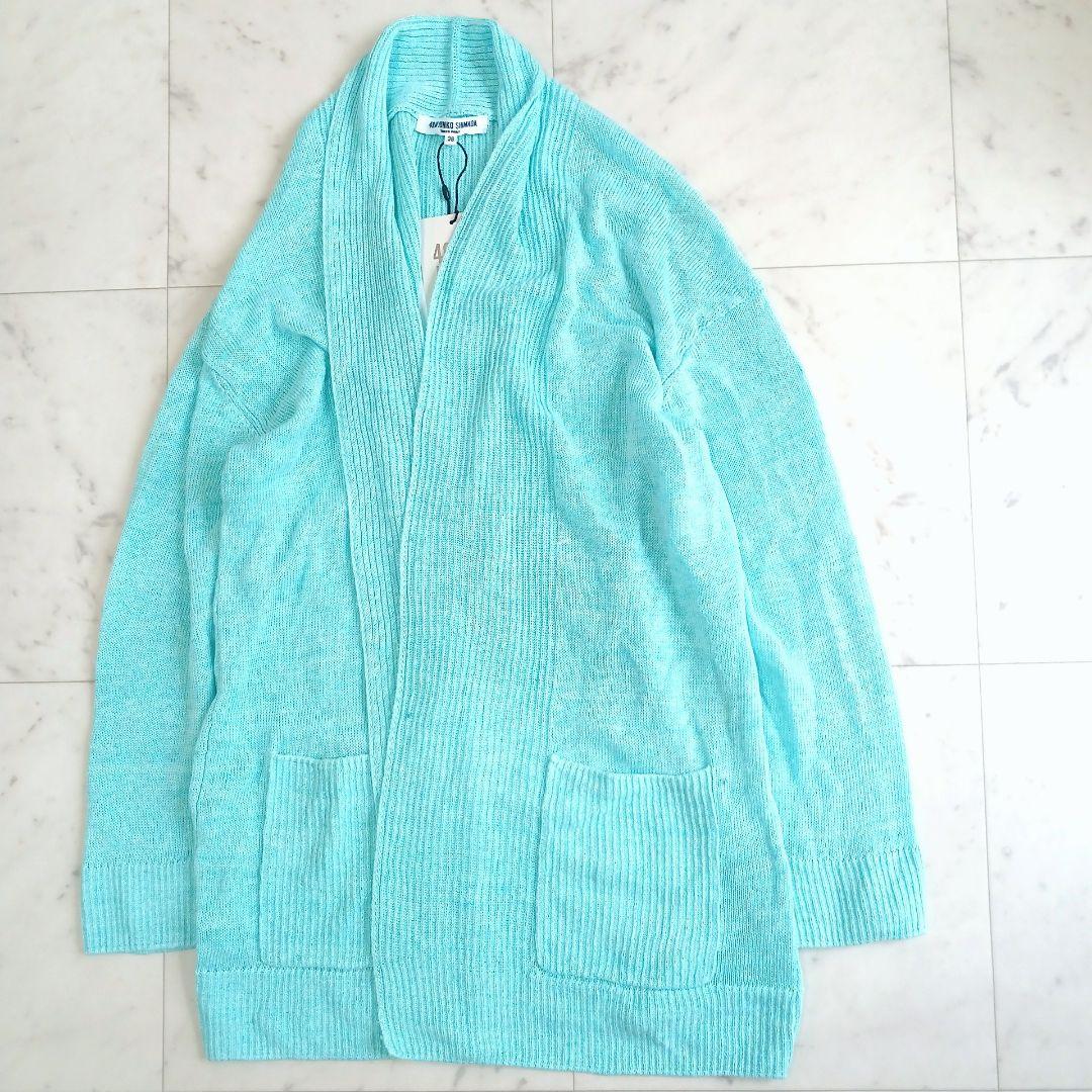 【新品】49AV JUNKO SHIMADA リネン100　カーディガン ミント