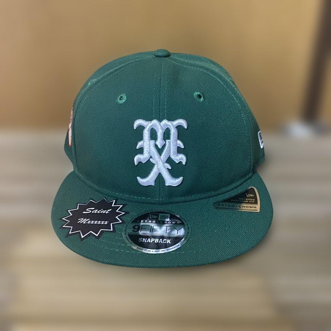 帽子 SAINT Mxxxxxx NEWERA CAP GREEN