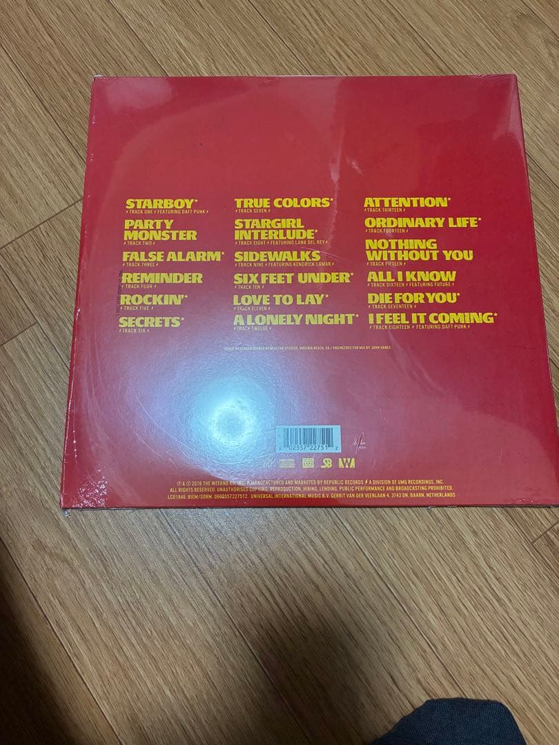 The Weeknd Starboy レコード