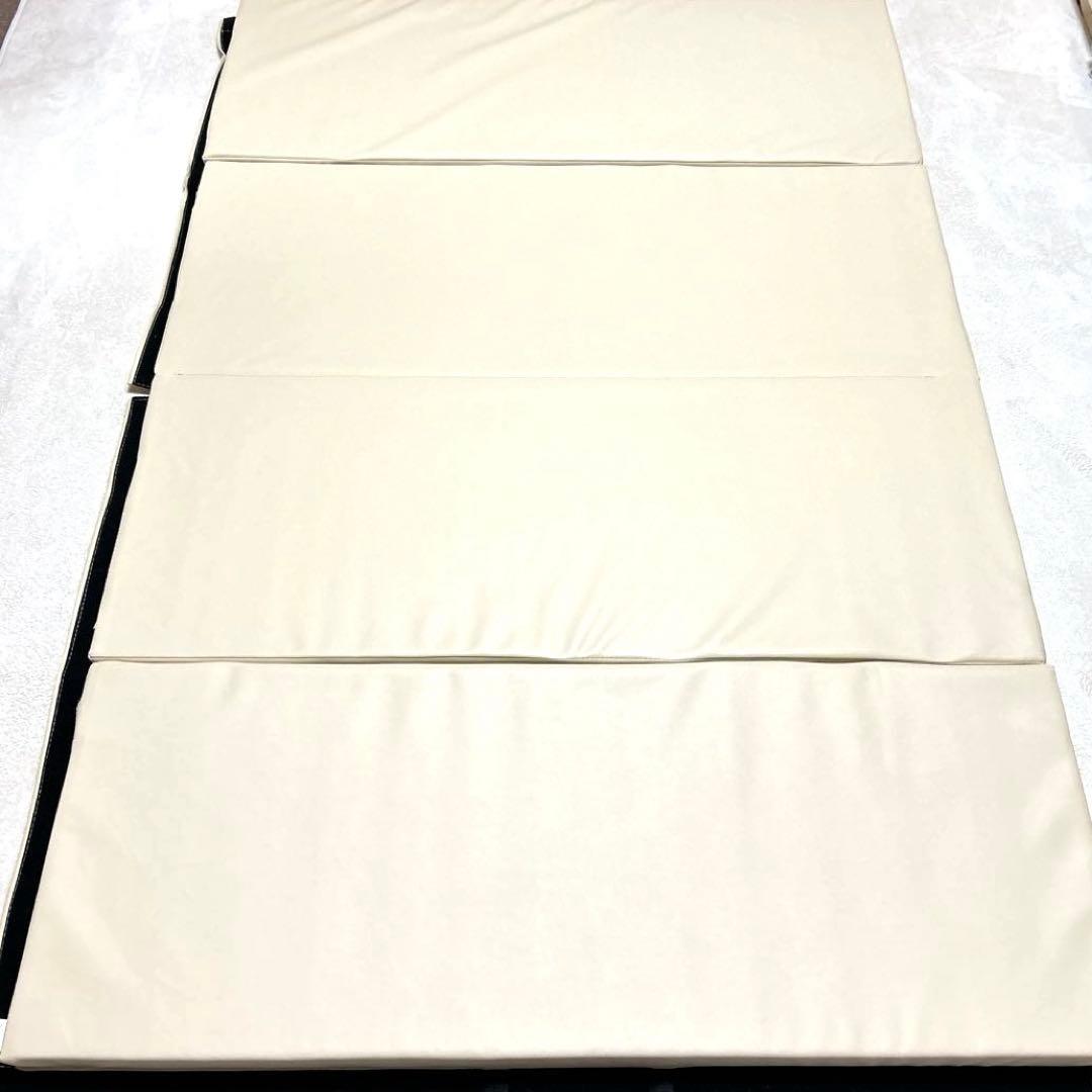 送料込み　体操　マット　折りたたみ　180×120 厚さ5cm ベージュ　大型