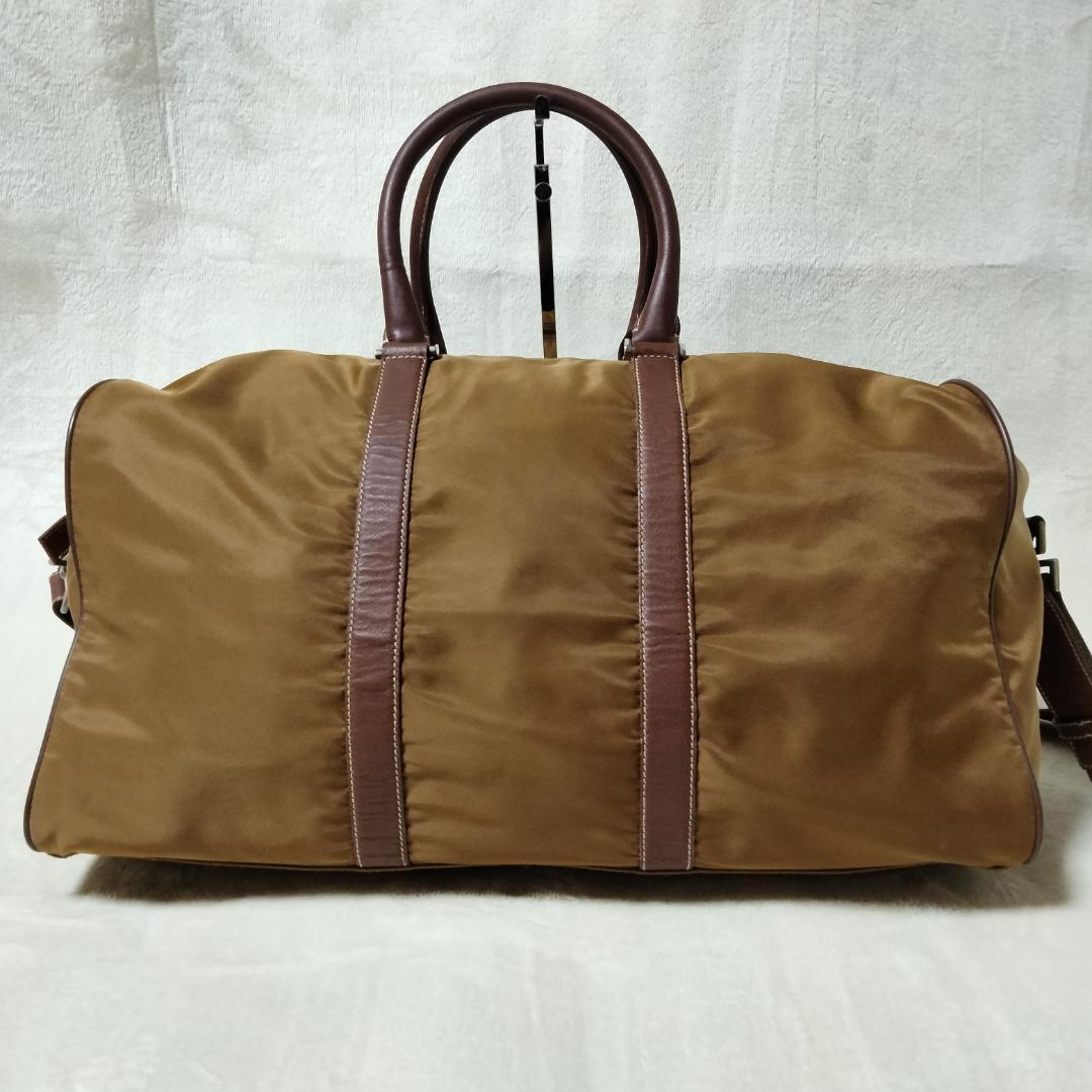 PRADA プラダ ボストンバッグ 2way ショルダー レザー ナイロン