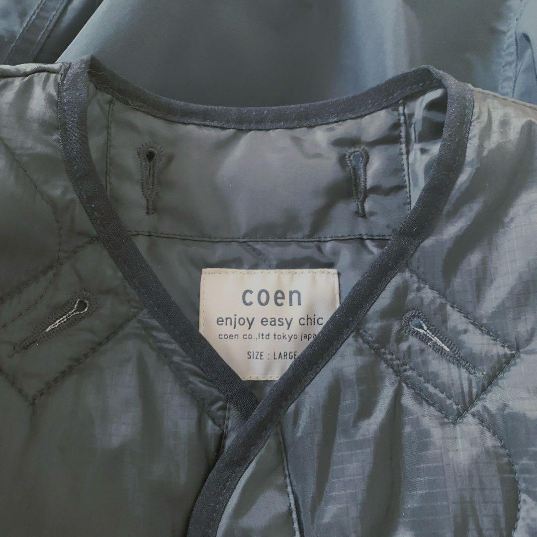 未使用 coen 撥水モッズコート Mサイズ&ライナー Lサイズ 2点セット