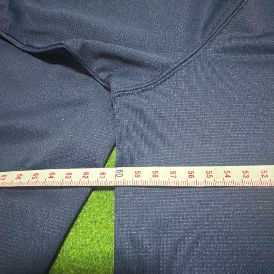 rough & swell XL ネイビー 長袖モックネックシャツ