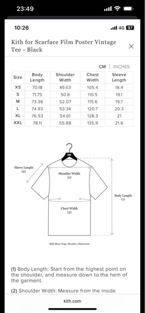 KITH SCARFACE Tシャツ ブラック XL