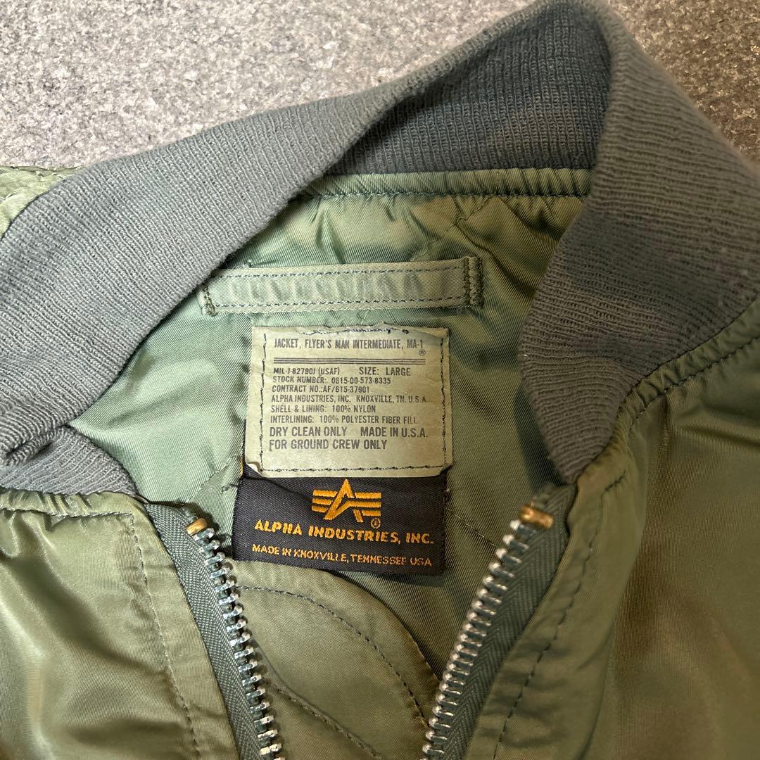 レア　 ALPHA INDUSTRIES MA-1 フライトジャケット L