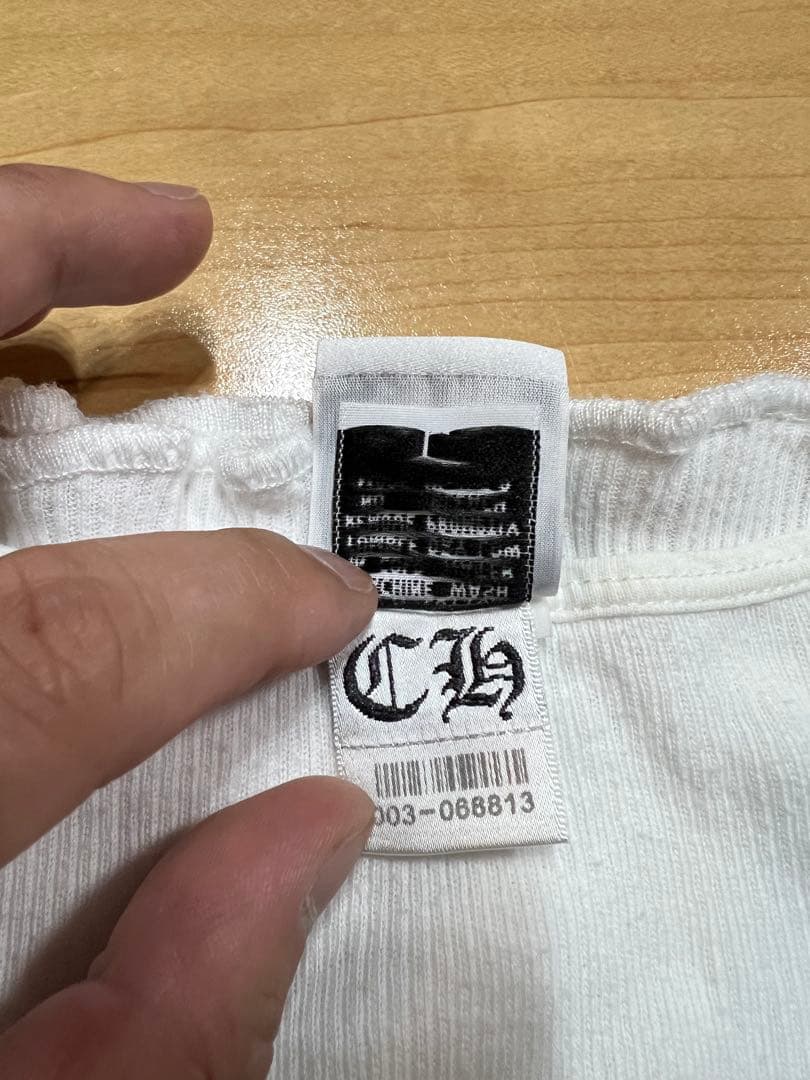 Chrome Hearts ホワイトタンクトップ　ホースシュー　国内正規品
