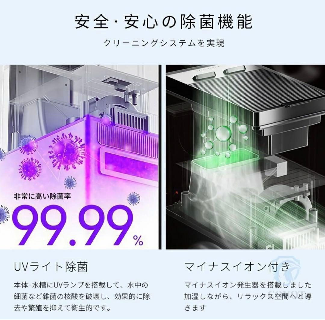 【にゃーにゃ】新品未使用｜UV抗菌×空気清浄×加湿器　40畳対応