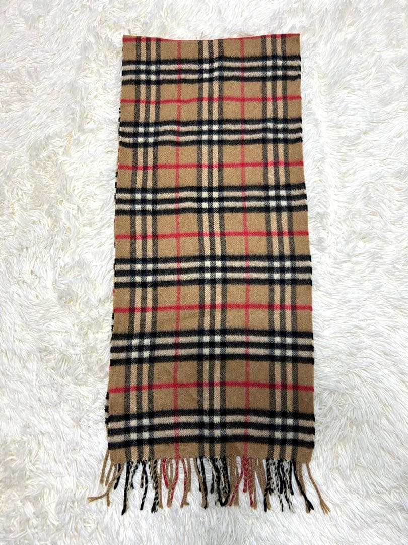 Burberrys ノバチェック柄 カシミヤ100 マフラー