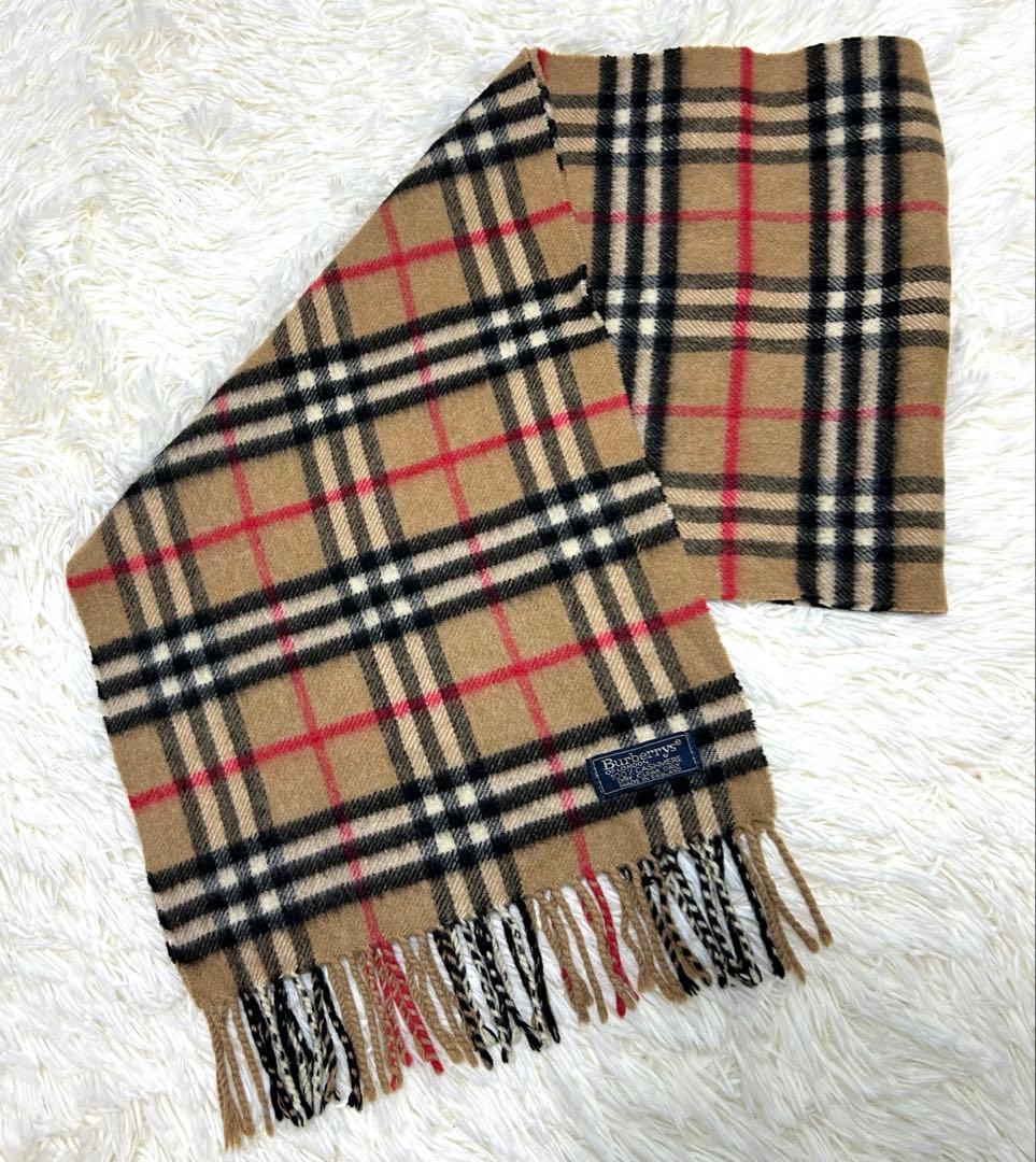 Burberrys ノバチェック柄 カシミヤ100 マフラー