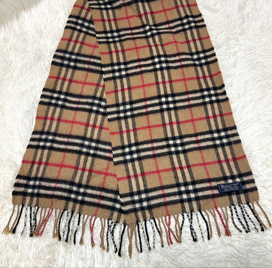 Burberrys ノバチェック柄 カシミヤ100 マフラー