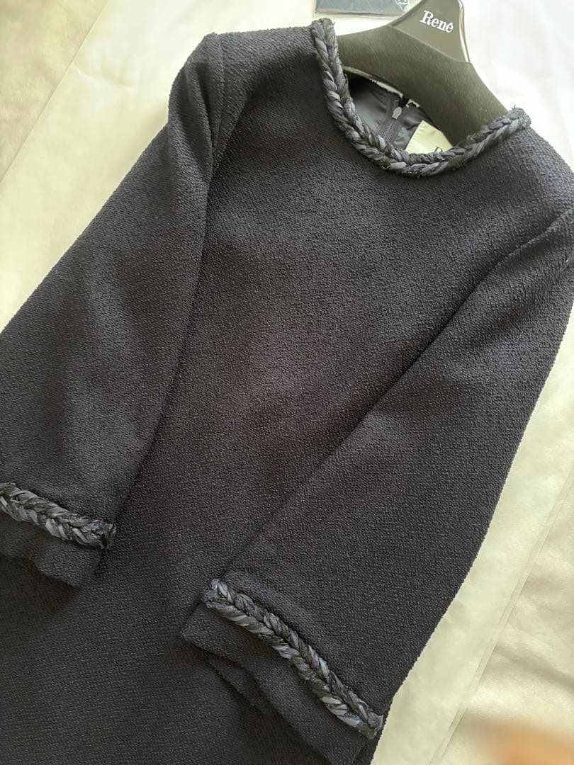 René ワンピース　ネイビー　38極美品　3月15日までお値下げ中