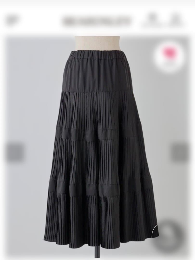 BEARDSLEY ロングスカート　ブラック