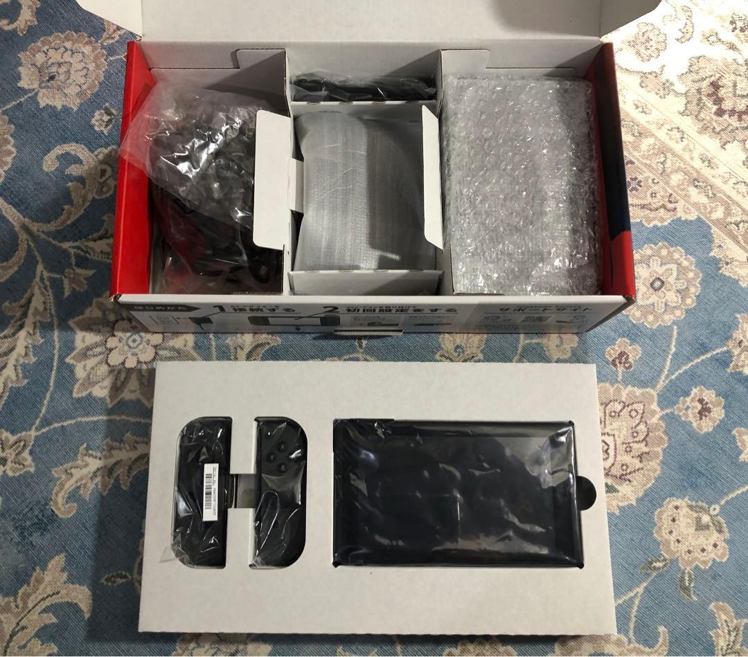 Nintendo Switch(新型)+SDカード　スイッチ　初代　本体　グレー