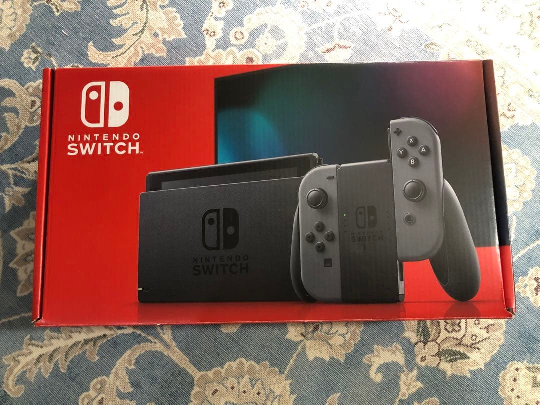 Nintendo Switch(新型)+SDカード　スイッチ　初代　本体　グレー